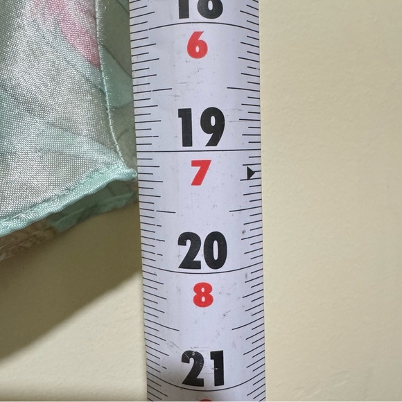 Women’s Vintage Silk Satin Floral Print Tulip Slip Tank Top Pjs Top No Size Tag - Picture 16 of 16